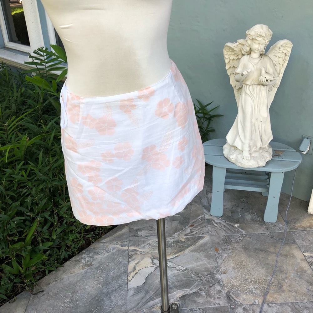 Bahama Hand Prints Floral Skirt.  Size M